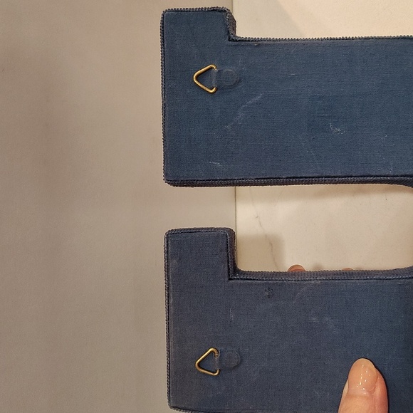 Anthropologie Boho Fabric Letter “u” or standing "n" wall decor corduroy - Picture 3 of 5